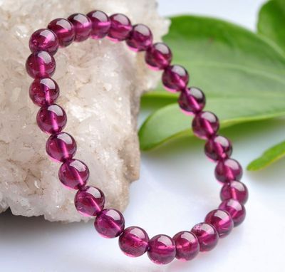 精美天然巴西紫牙烏石榴石圓珠手鏈 – 實拍展示與產(chǎn)品信息